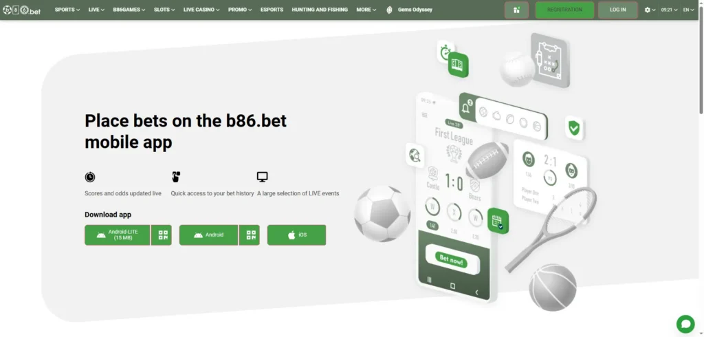 B86 Casino App